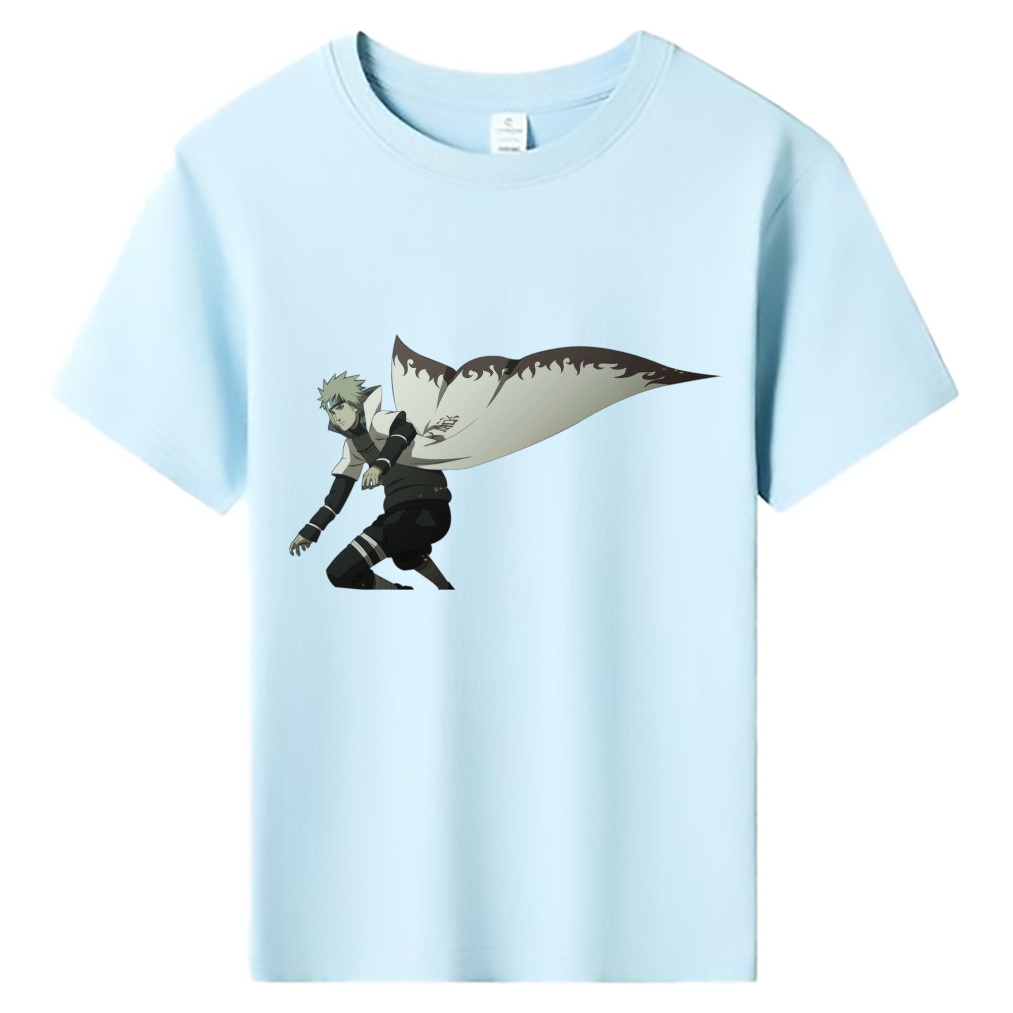 （画像用） NARUTO -ナルト- 波風 ミナト Namikaze Minato 綿100％キッズTシャツ（フロントプリント）
